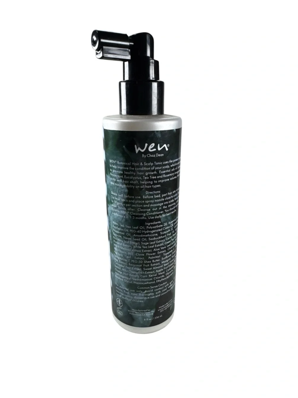 WEN Botanical Hair & Scalp Tonic - Dark Green and Black